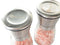 Kitchen Kiq: Salt and Pepper Mill Set - Stainless Steel and Glass Body with Adjustable Ceramic Grinders