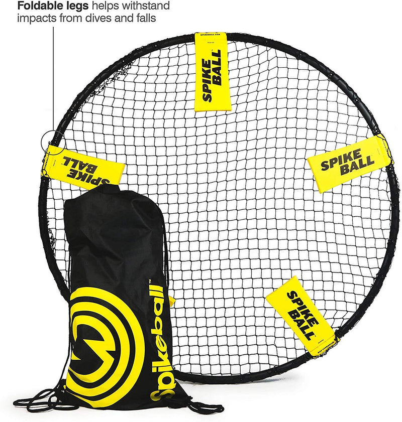 Spikeball Standard 3 Ball Kit - Includes Playing Net, 3 Balls, Drawstring Bag, Rule Book