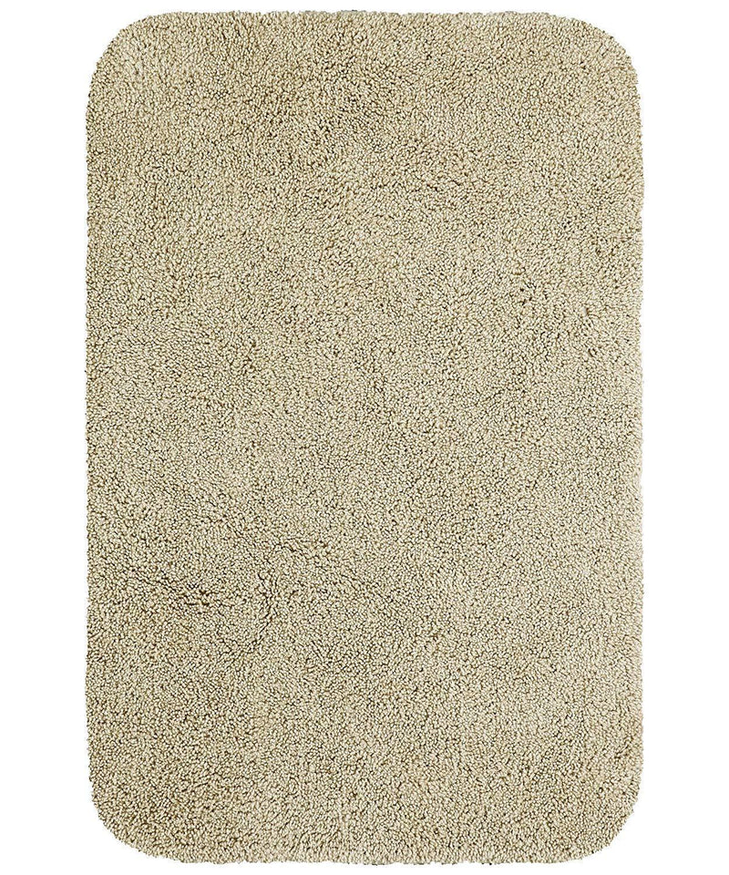 Maples Rugs Bathroom Colorsoft 20" x 21.5" Non Slip Washable Contour Toilet Rug [Made in USA] Soft & Quick Dry for Bath Floor Chocolate Nib