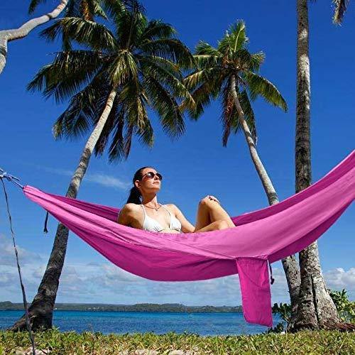 Kootek Camping Hammock Double & Single Portable Hammocks with 2 Tree Straps, Lightweight Nylon Parachute Hammocks for Backpacking, Travel, Beach, Backyard, Patio, Hiking