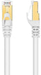 Maximm Cat7 Ethernet Cable, 15 Feet, Grey, 10-Pack - Pure Copper - RJ45 Gold-Plated Snagless Connectors 600 MHz, 10 Gbps. for Fast Network & Computer Networking + Cable Clips and Ties