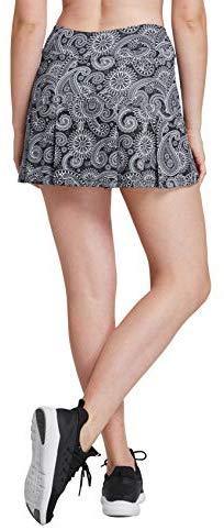 Cityoung Women's Casual Pleated Tennis Golf Skirt with Underneath Shorts Running Skorts