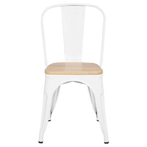 POLY & BARK EM-112-BLK-X4 Trattoria Side Chair in in Black (Set of 4)