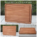 Super-Durable Mahogany Wood Cutting Board with Juice Drip Groove and Handle | 15.7 x 11 x 1.1" Thick Heavy Duty One-Piece Wooden Chopping Butcher Block Countertop - 5.5 lb