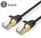 TNP Cat6 Ethernet Patch Cable (20 Inch) - Professional Gold Plated Snagless RJ45 Connector Computer Networking LAN Wire Cord Plug Premium Shielded Twisted Pair (Orange)