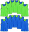 Unlimited Potential Nylon Mesh Scrimmage Team Practice Vests Pinnies Jerseys Bibs for Children Youth Sports Basketball, Soccer, Football, Volleyball (Pack of 12)