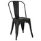 POLY & BARK EM-112-BLK-X4 Trattoria Side Chair in in Black (Set of 4)