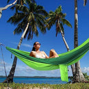 Kootek Camping Hammock Double & Single Portable Hammocks with 2 Tree Straps, Lightweight Nylon Parachute Hammocks for Backpacking, Travel, Beach, Backyard, Patio, Hiking