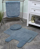 Maples Rugs Bathroom Colorsoft 20" x 21.5" Non Slip Washable Contour Toilet Rug [Made in USA] Soft & Quick Dry for Bath Floor Chocolate Nib