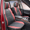 FH Group PU205BLACKREDTRIM102 Black PU205102 Ultra Comfort Leatherette Front Seat Cushions (Airbag Compatible) Red Trim