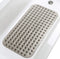 tike smart Extra-Long Non-Slip Bathtub Mat 39”x16” (for Smooth/Non-Textured Tubs Only) Safe, Clean, Anti-Bacterial, Machine-Washable, Superior Grip&Drainage, Vinyl Bath Mat, Opaque Gray (Grey) …