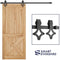 5FT Heavy Duty Sturdy Sliding Barn Door Hardware Kit -Super Smoothly and Quietly - Simple and Easy to Install - Includes Step-by-Step Installation Instruction -Fit 30" Wide Door(Rhombic Shape Hanger)