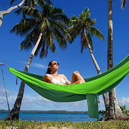 Kootek Camping Hammock Double & Single Portable Hammocks with 2 Tree Straps, Lightweight Nylon Parachute Hammocks for Backpacking, Travel, Beach, Backyard, Patio, Hiking