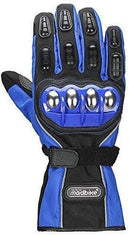 ILM Alloy Steel Bicycle Motorcycle Motorbike Powersports Racing Touchscreen Gloves (M, BLUE)