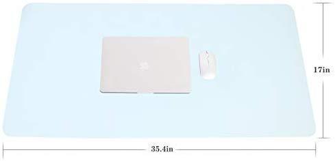 Writing Desk Pad,for Table, YSAGi Anti-Slip Thin Mousepad for Computers,Office Desk Accessories Laptop Waterproof Dual-Sided Desk Protect for Office Decor and Home (Pink, 23.6" x 13.7")