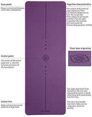 YAWHO Yoga Mat Fitness Mat Specifications 72'' x 26'' Thickness 1/4-Inch Eco Friendly Material SGS Certified Ingredients TPE Extra Large Non-Slip Exercise Mat with Carry Bag