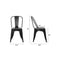 POLY & BARK EM-112-BLK-X4 Trattoria Side Chair in in Black (Set of 4)