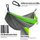 Kootek Camping Hammock Double & Single Portable Hammocks with 2 Tree Straps, Lightweight Nylon Parachute Hammocks for Backpacking, Travel, Beach, Backyard, Patio, Hiking