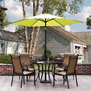 Grand Patio 10 FT Super Sturdy Aluminum Patio Umbrella, UV Protected Outdoor Umbrella, Green