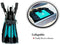 TRUNKCRATEPRO Collapsible Portable Multi Compartments Heavy Duty Non-Slip Cargo Trunk Organizer Storage, Blue