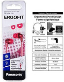 Panasonic ErgoFit In-Ear Earbud Headphones RP-HJE120-KA (Matte Black) Dynamic Crystal-Clear Sound, Ergonomic Comfort-Fit