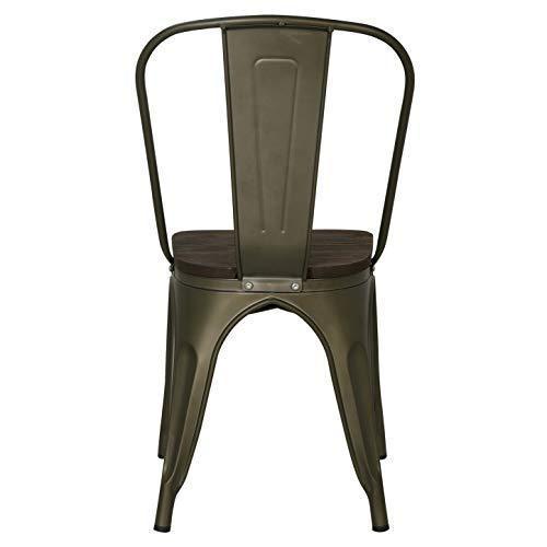 POLY & BARK EM-112-BLK-X4 Trattoria Side Chair in in Black (Set of 4)