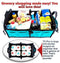 TRUNKCRATEPRO Collapsible Portable Multi Compartments Heavy Duty Non-Slip Cargo Trunk Organizer Storage, Blue