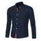 Mens Button Shirt Slim Fit Long Sleeve - Humble Ace
