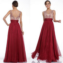 Women High Waist Charming Ball Gown Formal O-Neck - Humble Ace