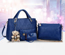 4 Pcs Handbag + Shoulder bag + Clutch + small bag PU Leather Bag Set - Humble Ace