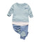 2 pcs kids set Tops Shirt Pants Suit Outfits Clothes - Humble Ace