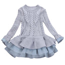 Girls dress Knitted Sweater Winter Pullovers Crochet Tutu - Humble Ace
