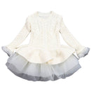 Girls dress Knitted Sweater Winter Pullovers Crochet Tutu - Humble Ace