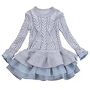 Girls dress Knitted Sweater Winter Pullovers Crochet Tutu - Humble Ace