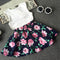 Girls 2pcs T-Shirt Tops Vest + Floral Skirt Love Letter Clothes - Humble Ace