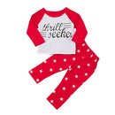 2pcs suit  Baby Boys Star Letter Print long sleeve Tops+Pants Fall Outfits - Humble Ace