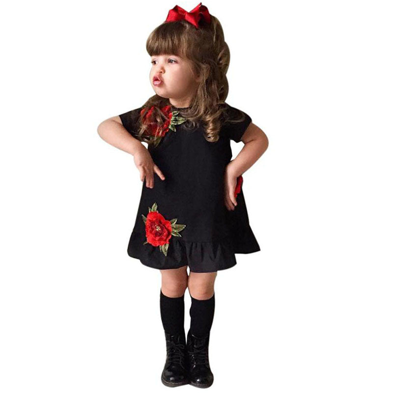 Floral Rose Party Dress - Humble Ace