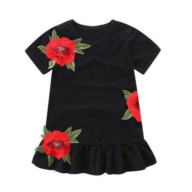 Floral Rose Party Dress - Humble Ace