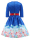Back Zipper 3/4 Sleeve Women Dress - Humble Ace