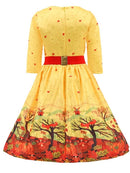 Back Zipper 3/4 Sleeve Women Dress - Humble Ace