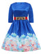 Back Zipper 3/4 Sleeve Women Dress - Humble Ace
