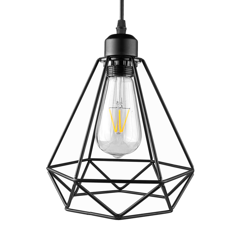 Vintage Diamond Cage Pendant Light Sconce Hanging  Lamp  AC 85-240V - Humble Ace