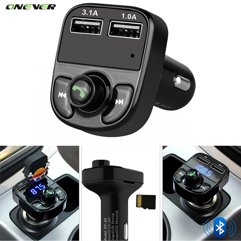 Bluetooth Car Kit Handsfree Set FM Transmitter MP3 - Humble Ace