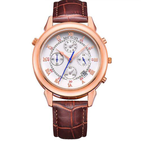 Original Military Watch Men Quartz Wristwatch Genuine Leather - Humble Ace
