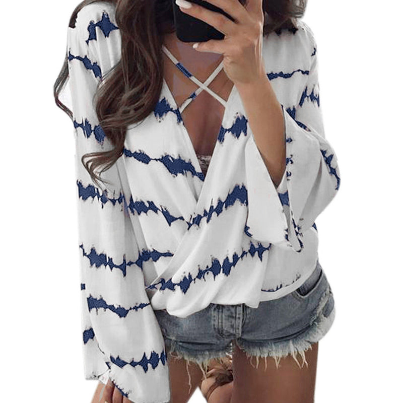 Women Loose Long Sleeve Shirt - Humble Ace