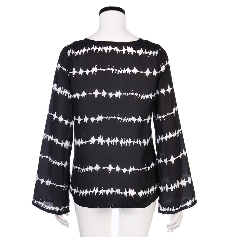 Women Loose Long Sleeve Shirt - Humble Ace