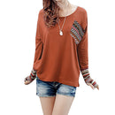 Women's Patchwork Casual Loose T-shirts - Humble Ace