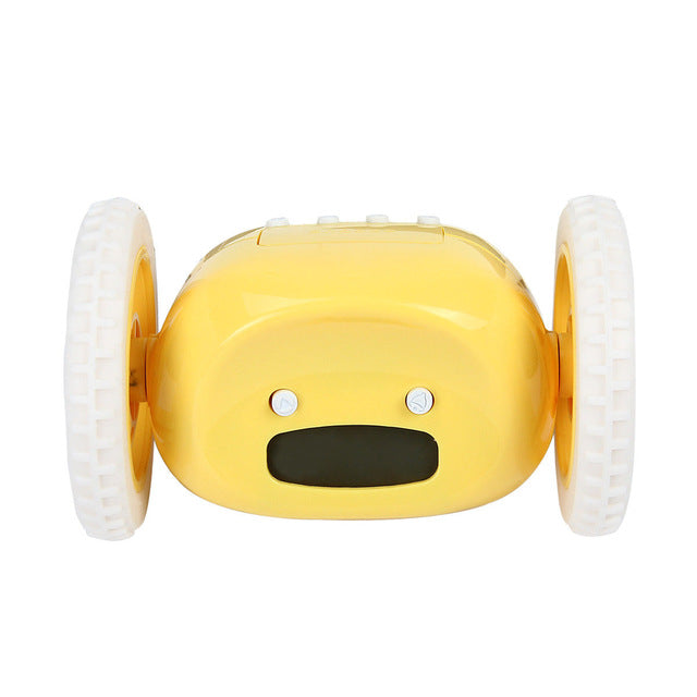 Running On Wheels Digital LCD Alarm Clock Chase the Alarm - Humble Ace