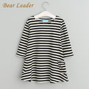 Family Matching Outfits Mother And Daughter Full Black Striped Dress